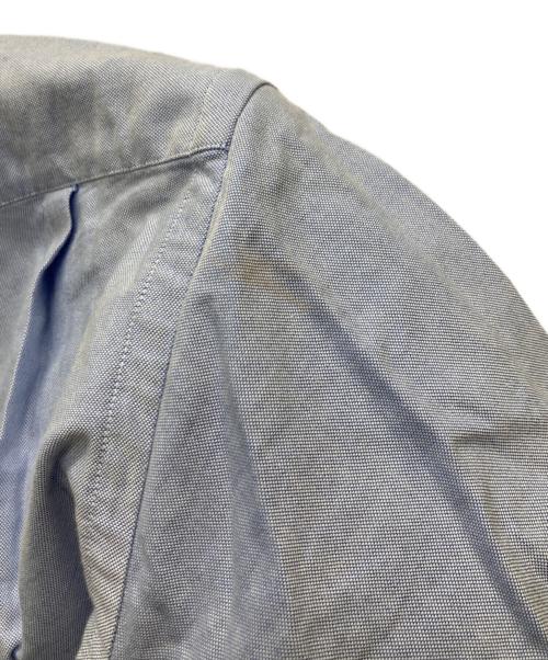 HERMES（エルメス）HERMES (エルメス) セリエボタンエンブレム刺繍シャツ ブルー サイズ:40-15 3/4の古着・服飾アイテム