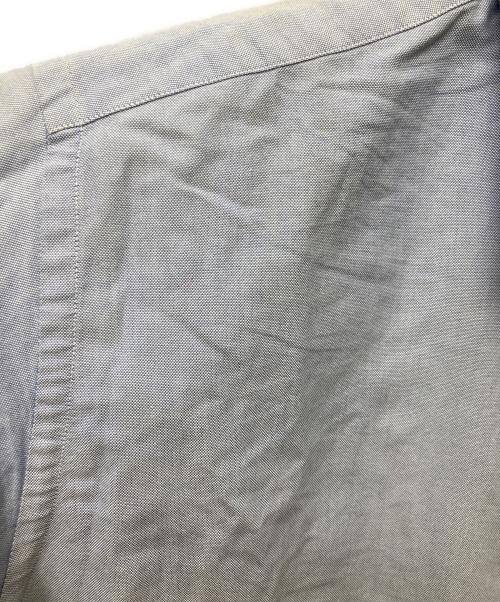 HERMES（エルメス）HERMES (エルメス) セリエボタンエンブレム刺繍シャツ ブルー サイズ:40-15 3/4の古着・服飾アイテム