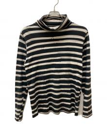 Porter Classic（ポータークラシック）の古着「タートルネックカットソー」｜ネイビー×ホワイト