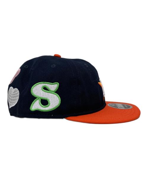 New Era（ニューエラ）New Era (ニューエラ) SAINT MICHAEL (セントマイケル) MLB ヒューストン・アストロズ ネイビー オレンジバイザー ブラックの古着・服飾アイテム