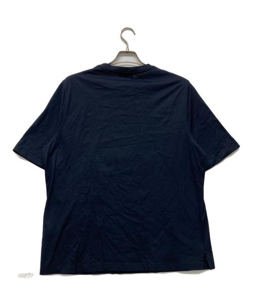 HERMES（エルメス）HERMES (エルメス) プリントTシャツ ネイビー サイズ:SIZE Lの古着・服飾アイテム