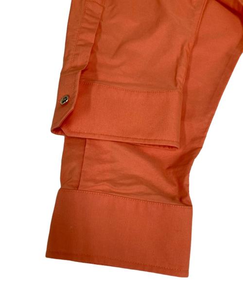 MaxMara（マックスマーラ）MaxMara (マックスマーラ) ベルテッドシャツワンピース オレンジ サイズ:SIZE 42の古着・服飾アイテム