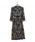 'S Max Mara (エスマックスマーラ) 総柄シルクワンピース ネイビー サイズ:SIZE 40：15000円