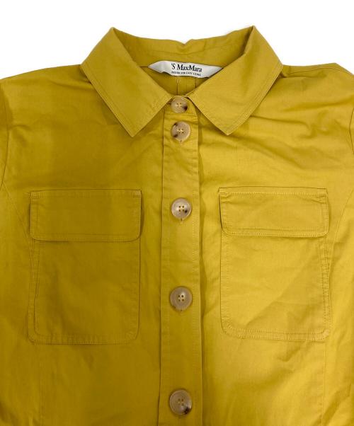 'S Max Mara（エスマックスマーラ）'S Max Mara (エスマックスマーラ) シャツワンピース イエロー サイズ:SIZE 40の古着・服飾アイテム