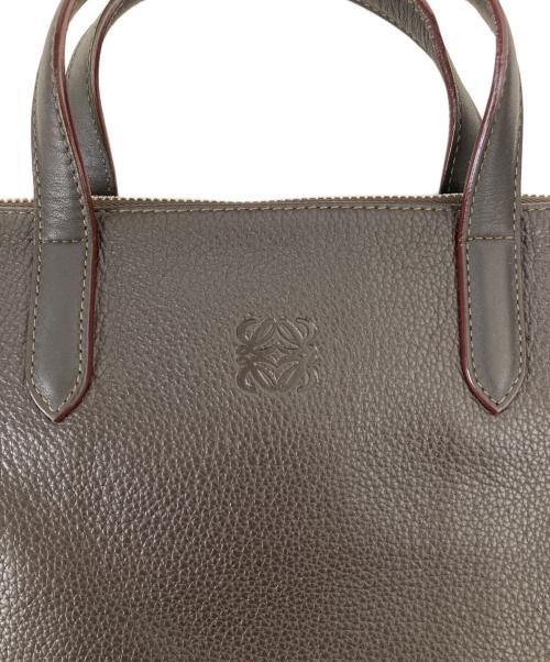 LOEWE（ロエベ）LOEWE (ロエベ) レザーブリーフケース ブラウンの古着・服飾アイテム