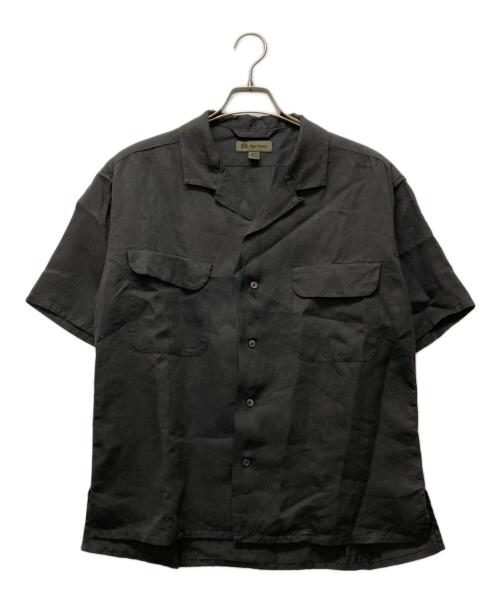 NIGEL CABOURN（ナイジェルケーボン）NIGEL CABOURN (ナイジェルケーボン) OPEN COLLAR SHIRT -LINEN TWILL- グレー サイズ:SIZE 46の古着・服飾アイテム