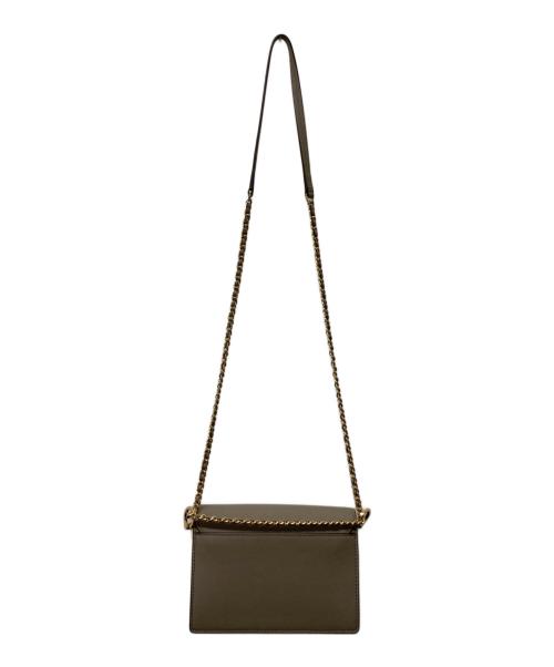 TORY BURCH（トリーバーチ）TORY BURCH (トリーバーチ) フラップショルダーバッグ ベージュの古着・服飾アイテム