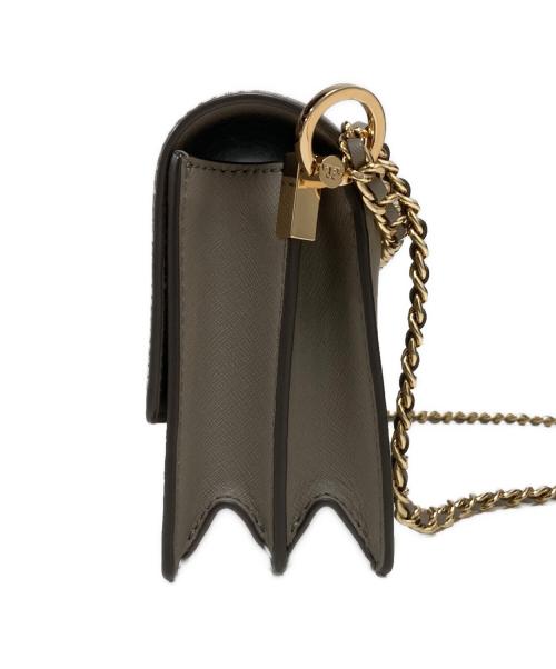 TORY BURCH（トリーバーチ）TORY BURCH (トリーバーチ) フラップショルダーバッグ ベージュの古着・服飾アイテム