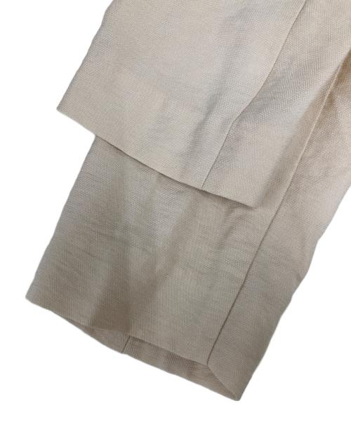 BALLSEY（ボールジィ）BALLSEY (ボールジィ) ウェーブドビー Vカラージャケット アイボリー サイズ:SIZE 36の古着・服飾アイテム