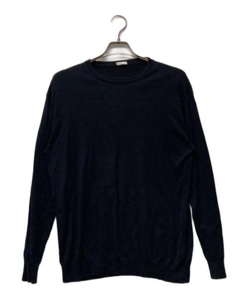 COMOLI（コモリ）COMOLI (コモリ) 21G コットン クルーネックニット ブラック サイズ:SIZE 2の古着・服飾アイテム