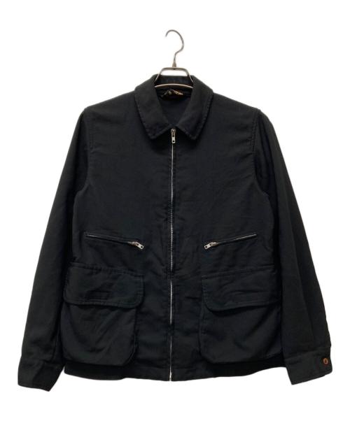 BLACK COMME des GARCONS（ブラックコムデギャルソン）BLACK COMME des GARCONS (ブラックコムデギャルソン) ポリエステル縮絨 製品後加工ジャケット ブラック サイズ:SIZE Mの古着・服飾アイテム