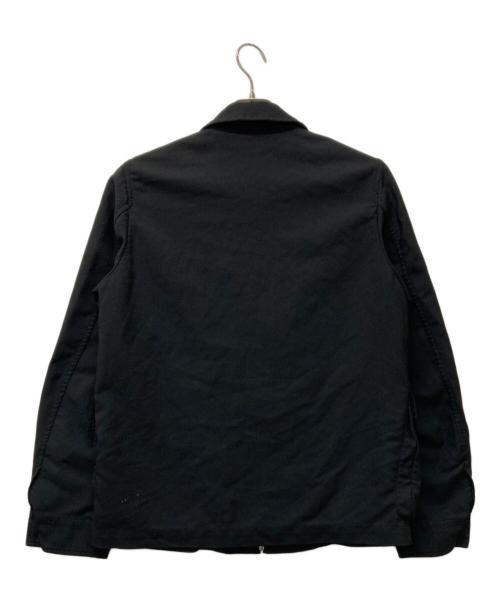 BLACK COMME des GARCONS（ブラックコムデギャルソン）BLACK COMME des GARCONS (ブラックコムデギャルソン) ポリエステル縮絨 製品後加工ジャケット ブラック サイズ:SIZE Mの古着・服飾アイテム