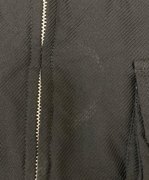 BLACK COMME des GARCONS（ブラックコムデギャルソン）BLACK COMME des GARCONS (ブラックコムデギャルソン) ポリエステル縮絨 製品後加工ジャケット ブラック サイズ:SIZE Mの古着・服飾アイテム