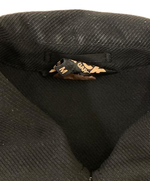 BLACK COMME des GARCONS（ブラックコムデギャルソン）BLACK COMME des GARCONS (ブラックコムデギャルソン) ポリエステル縮絨 製品後加工ジャケット ブラック サイズ:SIZE Mの古着・服飾アイテム
