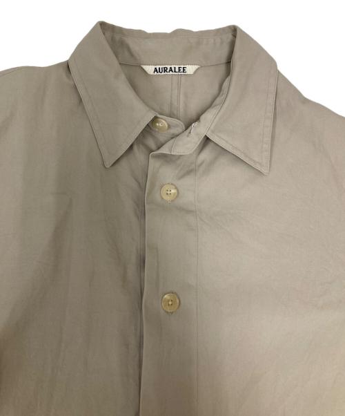 AURALEE（オーラリー）AURALEE (オーラリー) exclusive hard twist gabardine shirts ベージュ サイズ:SIZE 4の古着・服飾アイテム