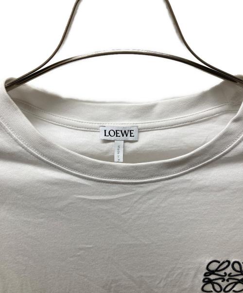 LOEWE（ロエベ）LOEWE (ロエベ) アナグラム刺繍Tシャツ ホワイト サイズ:Ｍの古着・服飾アイテム