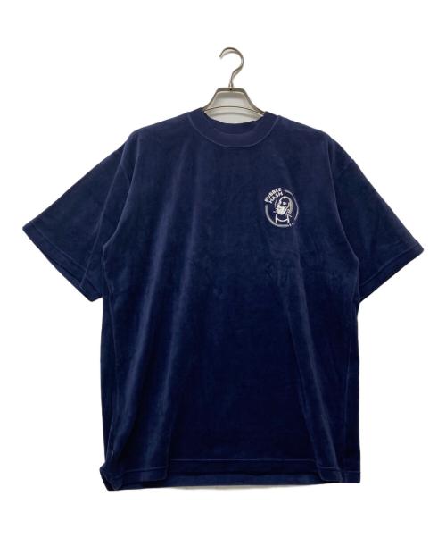 BUDSPOOL（バッズプール）BUDSPOOL (バッズプール) BUBBLE HASH VELOUR S/S TEE ネイビー サイズ:SIZE XLの古着・服飾アイテム