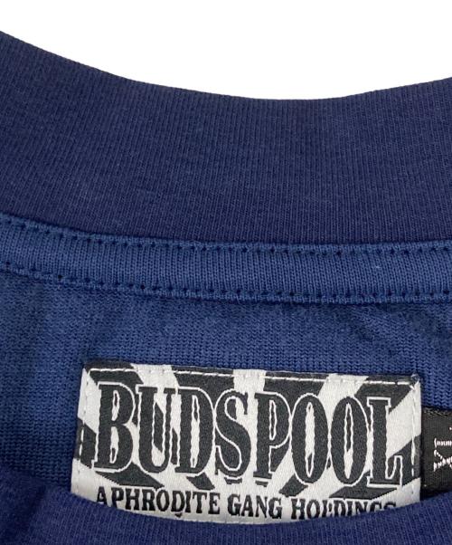 BUDSPOOL（バッズプール）BUDSPOOL (バッズプール) BUBBLE HASH VELOUR S/S TEE ネイビー サイズ:SIZE XLの古着・服飾アイテム