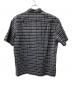 SUPREME (シュプリーム) Plaid Corduroy Half Zip S/S Shirt ブラック×グリーン サイズ:Ｌ：8000円
