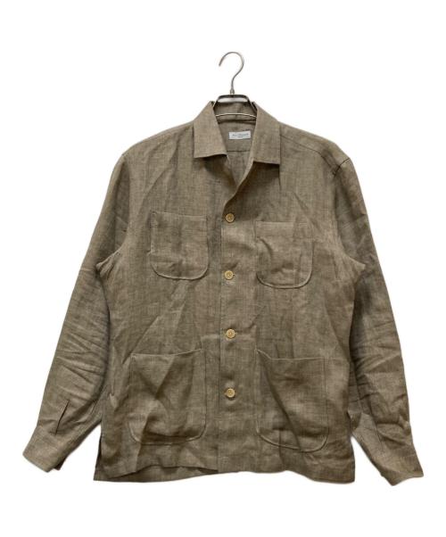 MARIA SANTANGELO（マリア サンタンジェロ）Maria Santangelo (マリア サンタンジェロ) リネンカバーオール ベージュ サイズ:SIZE XLの古着・服飾アイテム