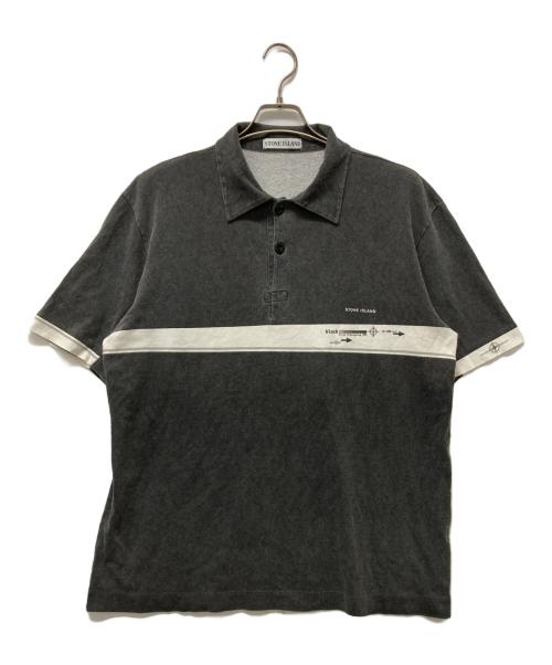 STONE ISLAND（ストーンアイランド）STONE ISLAND (ストーンアイランド) ヴィンテージポロシャツ/99SS グレー サイズ:Lの古着・服飾アイテム