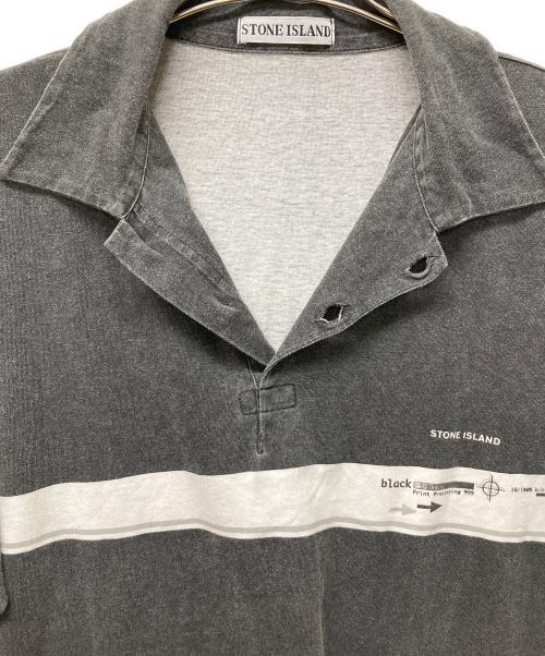 STONE ISLAND（ストーンアイランド）STONE ISLAND (ストーンアイランド) ヴィンテージポロシャツ/99SS グレー サイズ:Lの古着・服飾アイテム