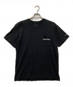CHROME HEARTSクロムハーツ）の古着「CHプラスクロスプリント ポケット Tシャツ」｜ブラック