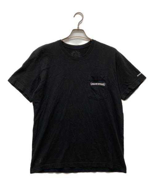 CHROME HEARTS（クロムハーツ）CHROME HEARTS (クロムハーツ) CHプラスクロスプリント ポケット Tシャツ ブラック サイズ:Lの古着・服飾アイテム