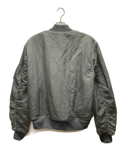 stussy（ステューシー）stussy (ステューシー) Dyed Nylon Bomber Jacket グリーン サイズ:Ｌの古着・服飾アイテム