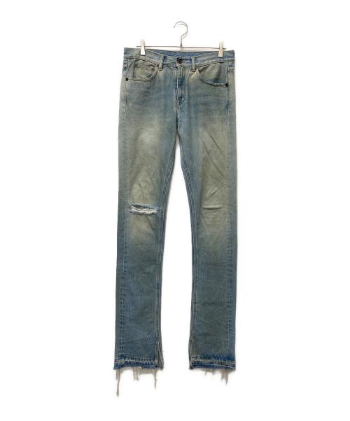 OFFWHITE（オフホワイト）OFFWHITE (オフホワイト) バイアスデニムパンツ スカイブルー サイズ:32の古着・服飾アイテム