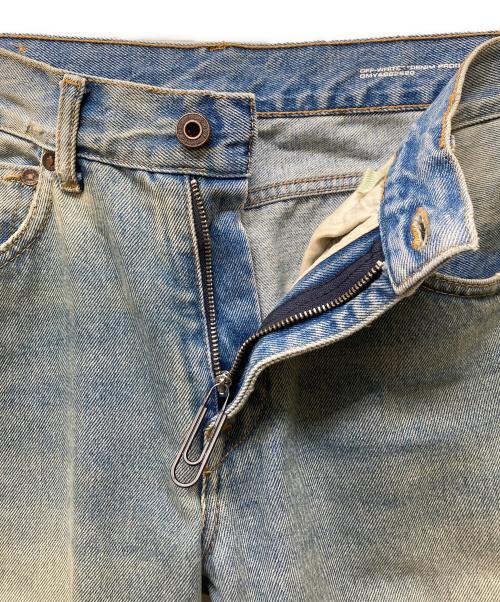 OFFWHITE（オフホワイト）OFFWHITE (オフホワイト) バイアスデニムパンツ スカイブルー サイズ:32の古着・服飾アイテム