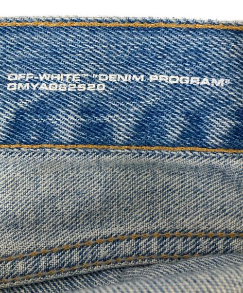 OFFWHITE（オフホワイト）OFFWHITE (オフホワイト) バイアスデニムパンツ スカイブルー サイズ:32の古着・服飾アイテム