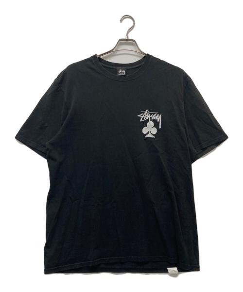 stussy（ステューシー）stussy (ステューシー) プリントTシャツ ブラック サイズ:Ｌの古着・服飾アイテム