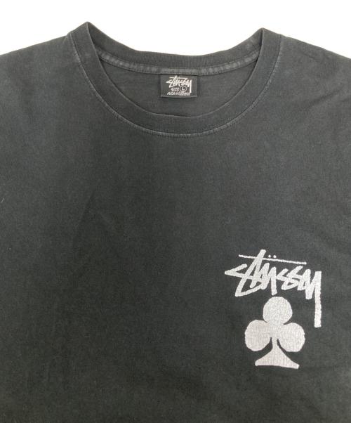 stussy（ステューシー）stussy (ステューシー) プリントTシャツ ブラック サイズ:Ｌの古着・服飾アイテム