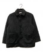 la peau de gemラポドゥジェム）の古着「shaggy middle coat」｜ブラック