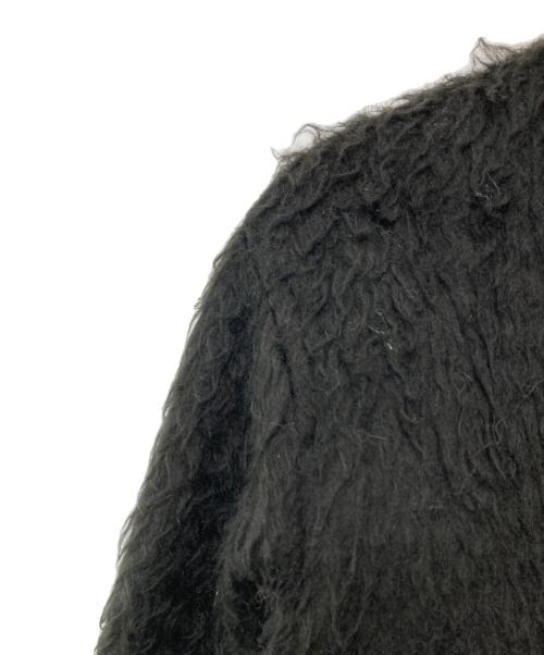 la peau de gem（ラポドゥジェム）la peau de gem (ラポドゥジェム) shaggy middle coat ブラック サイズ:FREEの古着・服飾アイテム