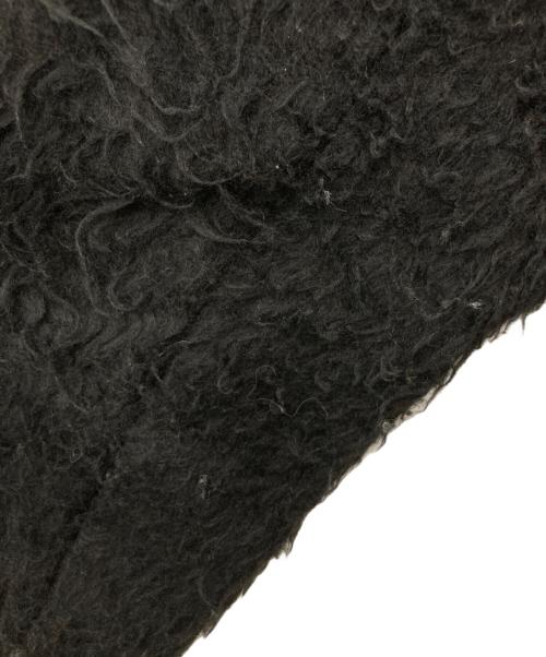 la peau de gem（ラポドゥジェム）la peau de gem (ラポドゥジェム) shaggy middle coat ブラック サイズ:FREEの古着・服飾アイテム