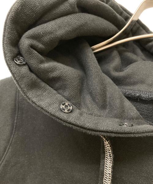 SHINYA KOZUKA（シンヤコズカ）SHINYA KOZUKA (シンヤコズカ) ORDINARY DIVING SKINNY HOODIE ブラック サイズ:MEDIUMの古着・服飾アイテム