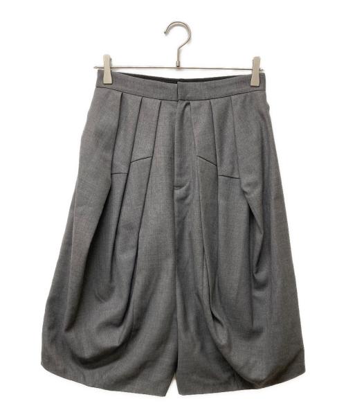 JUNYA WATANABE COMME des GARCONS（ジュンヤワタナベ コムデギャルソン）JUNYA WATANABE COMME des GARCONS ((ジュンヤワタナベ コムデギャルソン) ウールタックサルエルパンツ グレー サイズ:Ｓの古着・服飾アイテム