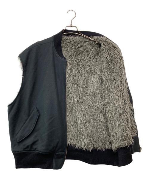 URU（ウル）URU (ウル) リバーシブルボアベスト ブラック サイズ:1の古着・服飾アイテム