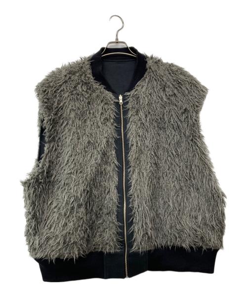 URU（ウル）URU (ウル) リバーシブルボアベスト ブラック サイズ:1の古着・服飾アイテム