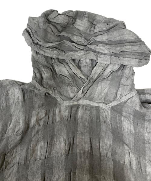 ISSEY MIYAKE MEN（イッセイミヤケメン）ISSEY MIYAKE MEN (イッセイミヤケメン) リネン混パーカー グレー サイズ:SIZE 4の古着・服飾アイテム