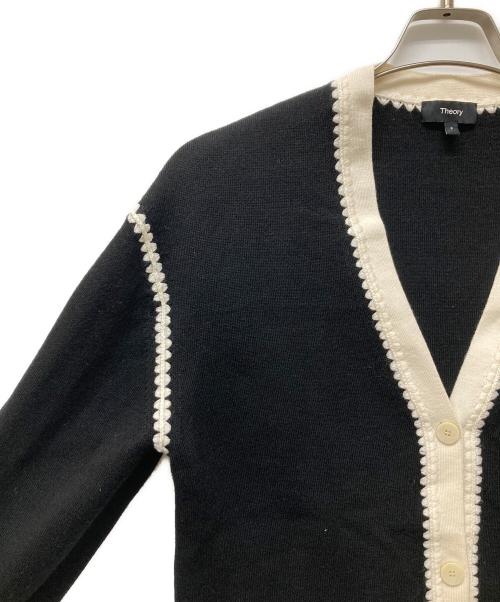 theory（セオリー）theory (セオリー) Morton Wool Blanket ST Cardi ブラック サイズ:Ｓの古着・服飾アイテム