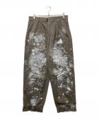KOLORカラー）の古着「24AW ペイントパンツ」｜ブラウン