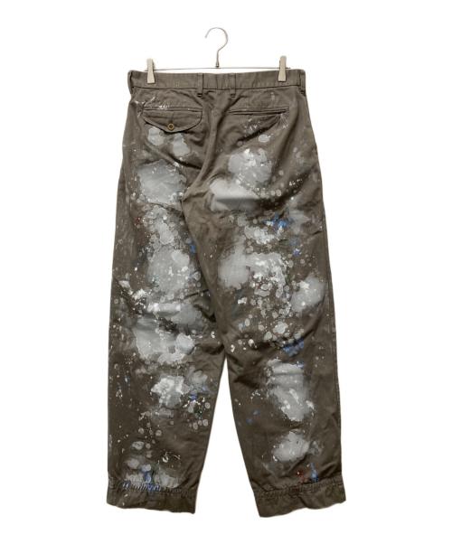 KOLOR（カラー）KOLOR (カラー) 24AW ペイントパンツ ブラウン サイズ:2の古着・服飾アイテム