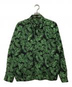 TOGA VIRILISトーガ ビリリース）の古着「23SS Cotton Embroidery Blouson Shirt」｜グリーン