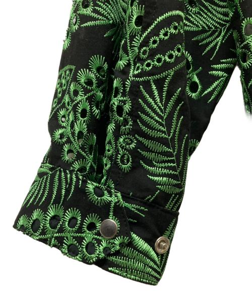 TOGA VIRILIS（トーガ ビリリース）TOGA VIRILIS (トーガ ビリリース) 23SS Cotton Embroidery Blouson Shirt グリーン サイズ:46の古着・服飾アイテム