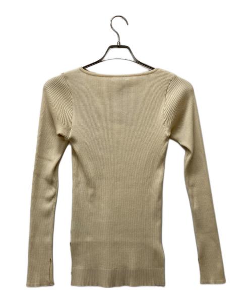 AURALEE（オーラリー）AURALEE (オーラリー) Ron Herman (ロンハーマン) 別注ボートネックリブニット ベージュ サイズ:SIZE 1の古着・服飾アイテム