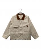 NICENESSナイスネス）の古着「EDEN レザー切替オックスジャケット」｜ホワイト