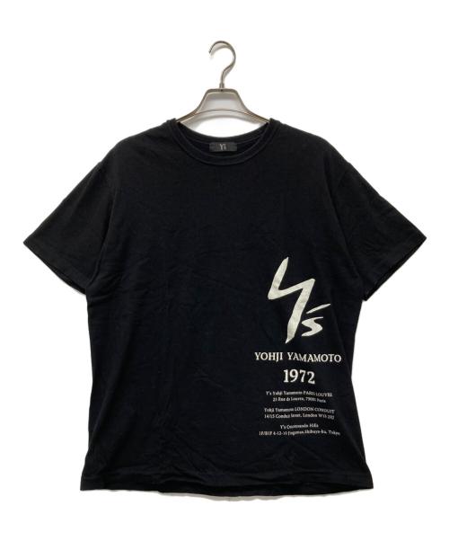 Y's（ワイズ）Y's (ワイズ) プリントTシャツ ブラック サイズ:4の古着・服飾アイテム